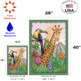 A Giraffe Toucan Share Flag image 6