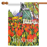 Windmill And Tulips Flag image 5