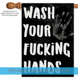 Wash Your Fucking Hands Flag image 4