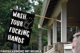 Wash Your Fucking Hands Flag image 8
