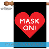 Mask On Heart Flag image 4