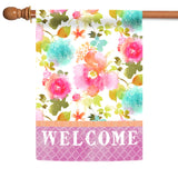 Bright Blooms Welcome Flag image 5