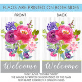 Painted Petals Welcome Flag image 9