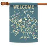 Welcome Spring Birds Flag image 5