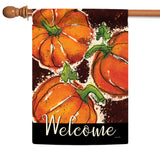 Painted Pumpkin Welcome Flag image 5