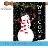 Forest Snowman Welcome Flag image 4