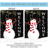 Forest Snowman Welcome Flag image 9