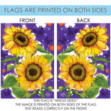 Painted Sunflowers Flag image 9