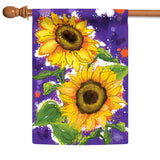 Painted Sunflowers Flag image 5