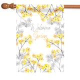Welcome Spring Blossoms Flag image 5