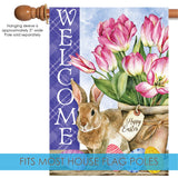 Welcome Easter Tulips Flag image 4