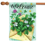 Lucky Clover Welcome Flag image 5