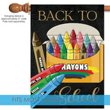 School Crayons Flag image 4