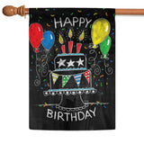 Birthday Cake Chalkboard Flag image 5