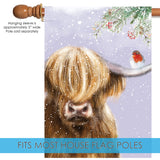 Winter Highland Cow Image 4