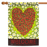 Ladybug Heart Flag image 5