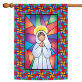Stained Glass Angel Flag image 5