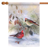Winter Rest Cardinals Flag image 5