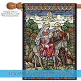 Stained Glass Nativity Flag image 4