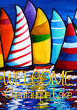 Skipper's Traffic-Welcome Chautauqua Lake Flag image 2