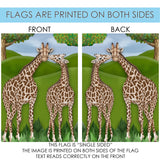 Giraffe Love Flag image 9