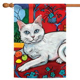 Cattise- White Kitty Flag image 5