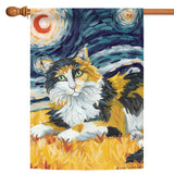 Van Meow- Calico Kitty Flag image 5