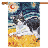 Van Meow- Tuxedo Kitty Flag image 5