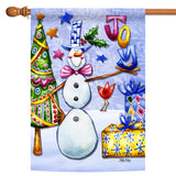 Joyous Snowman Flag image 5