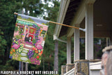 Kittens And Flamingoes Flag image 8