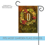 Fall Wreath Monogram D Flag image 3
