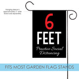 6 Feet - Practice Social Distancing Flag image 3