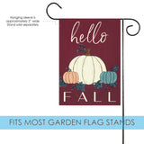 Hello Fall Gourds Flag image 3