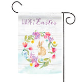 Easter Bunny Wreath Flag image 1