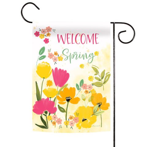 Spring Greetings Flag image 1