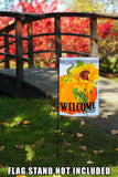 Pumpkin Sunflower Welcome Flag image 7