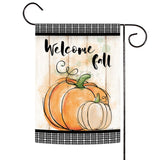 Welcome Farmhouse Pumpkins Flag image 1