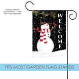 Forest Snowman Welcome Flag image 3