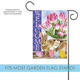 Welcome Easter Tulips Flag image 3