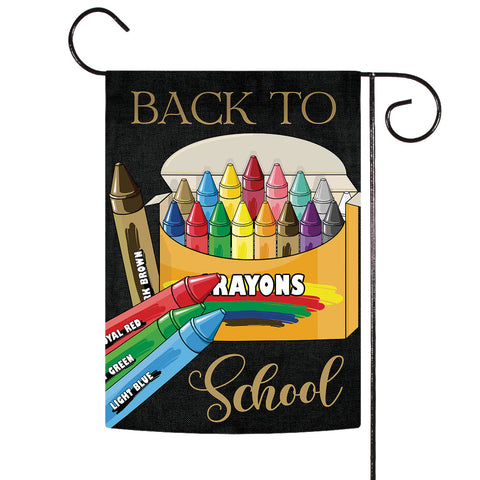 School Crayons Flag image 1