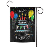 Birthday Cake Chalkboard Flag image 1