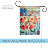 Welcome Cottage Poppies Flag image 3