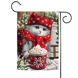 Winter Coffee Cat Image 1