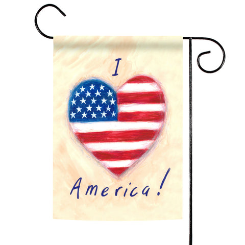 I Heart America Flag image 1