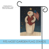 Flag Waving Snowman Flag image 3