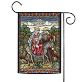 Stained Glass Nativity Flag image 1