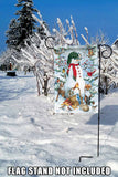 Woodland Snowman Flag image 7