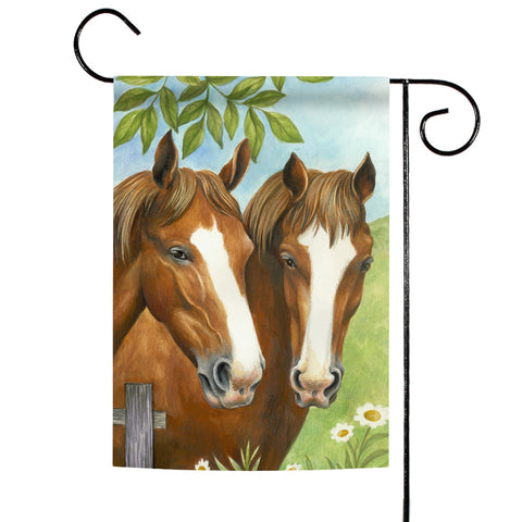 Twin Horses Flag image 1