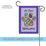 All Paws Welcome Flag image 3