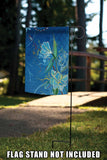 Magnolia On Blue Flag image 7